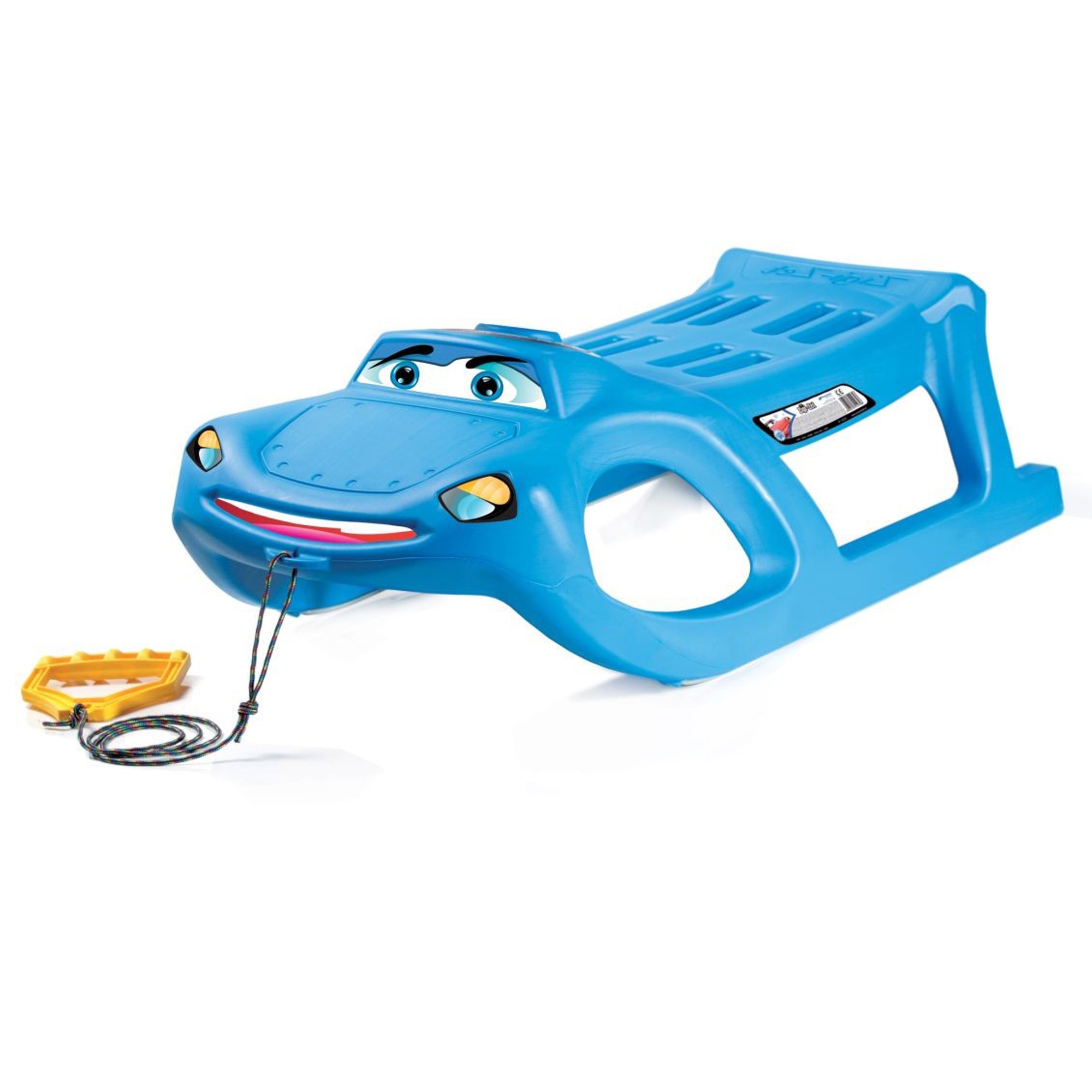 Image of -zet Sled - Car-shaped Design With Steel Sliders And Rope, 91.3x29.1x44.9