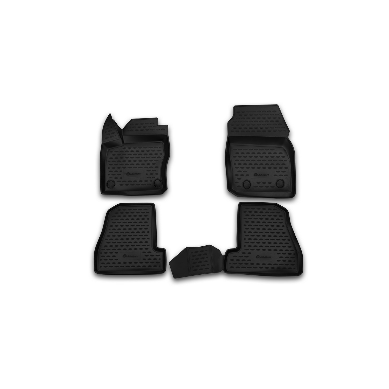 Rubber Mats Compatible With Ford Focus 3 | 2011-2020 | Tpe Car Floor Mats, 4-piece Set, , , Waterproof, Non-slip