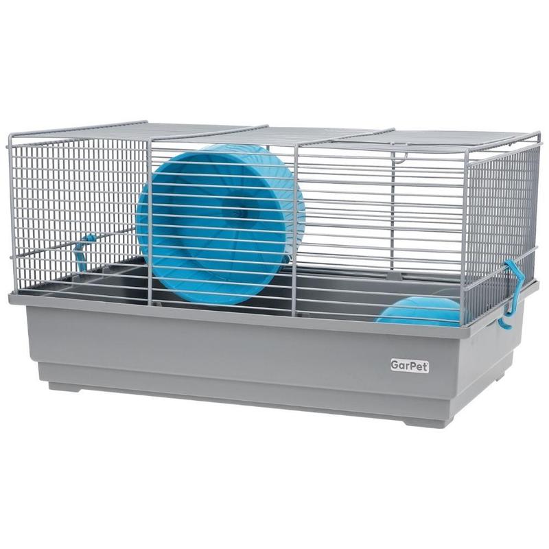 TEMU Hamster Cage With Hamster Toys And Rodent Cage Transport Cage Hamster Cage Enclosure Running Mouse Cage Dwarf Hamster Accessories Grey