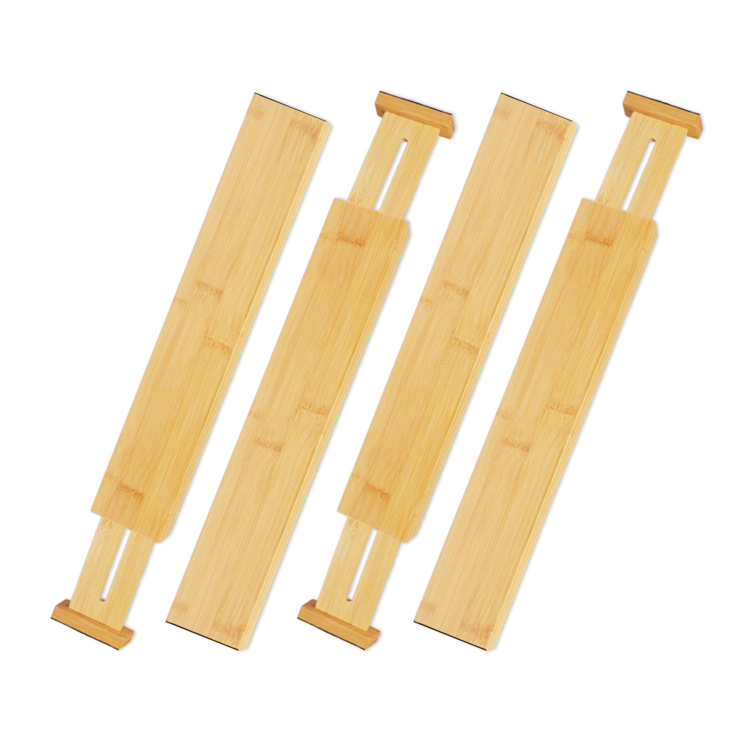 Image of 4-piece Set: Drawer Dividers In Natural