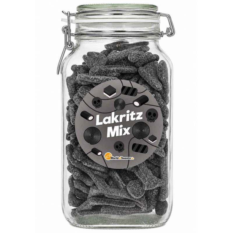 Image of Salty Licorice Mix In A 1.4kg Glass