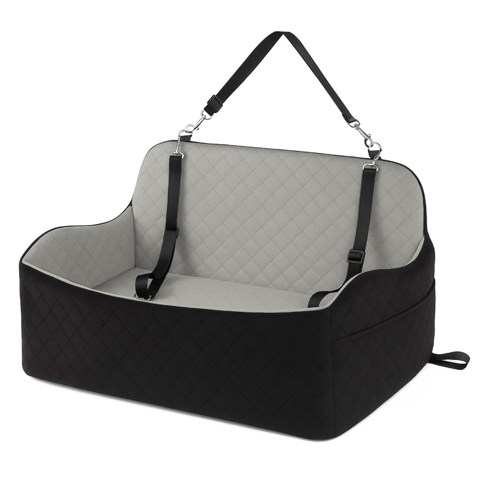 Generic Dog Car Seat For Large & Medium Dogs, Up To 55 Lbs, For 2 Small Dogs With Storage Pockets, Removable And Washable