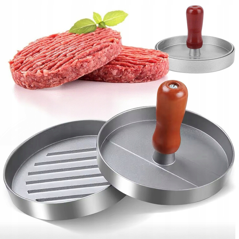 TEMU Press, Meat Patty Maker For Hamburgers And Cutlets, Made Of Lightweight Aluminum Alloy, Ergonomic Handle For A , Easy Shaping Of , Coating, ,