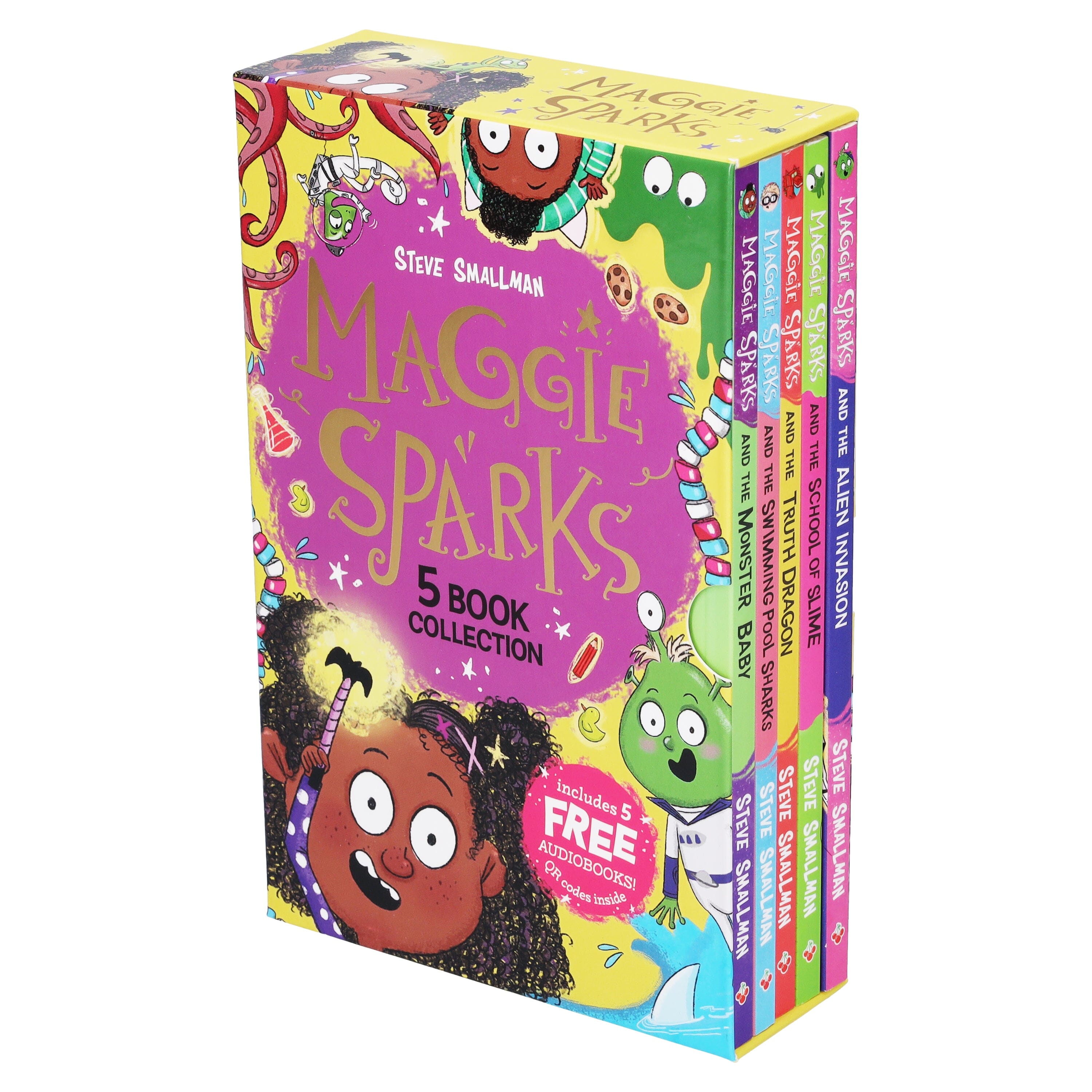 TEMU Maggie Sparks Series By Steve Smallman 5 Books Collection Box Set With Free Audio Books - Ages 5-7 - Paperback