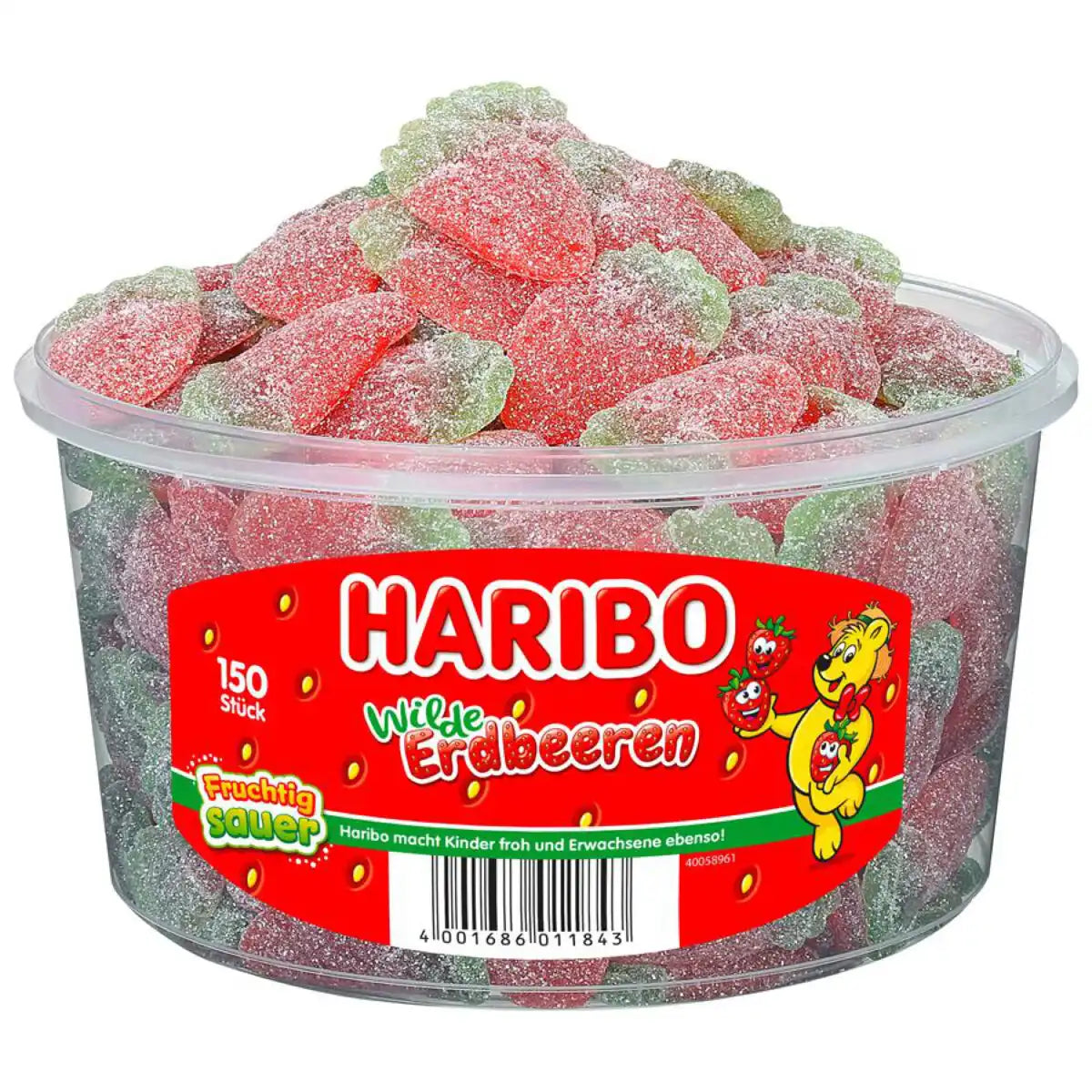 Haribo - Wild Strawberries - 150pcs - 1.2kg