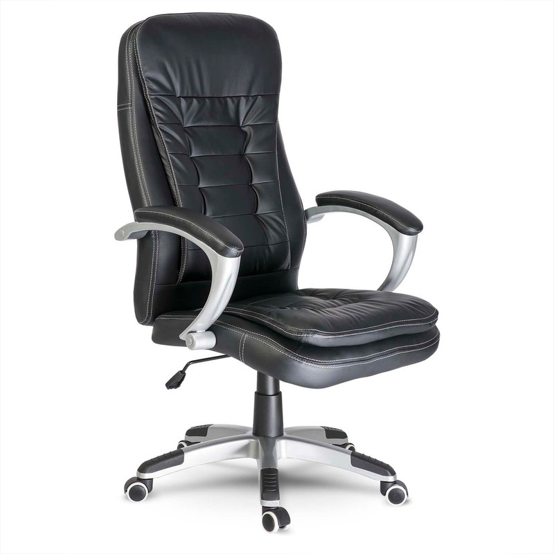 Black Toronto Leather Office Chair