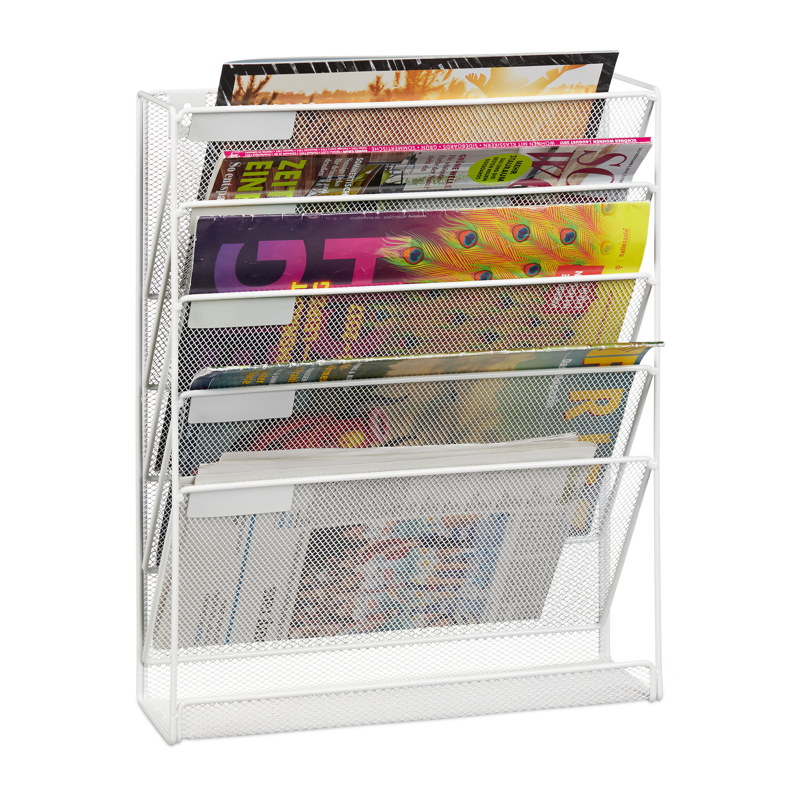 Magazine Holder In White