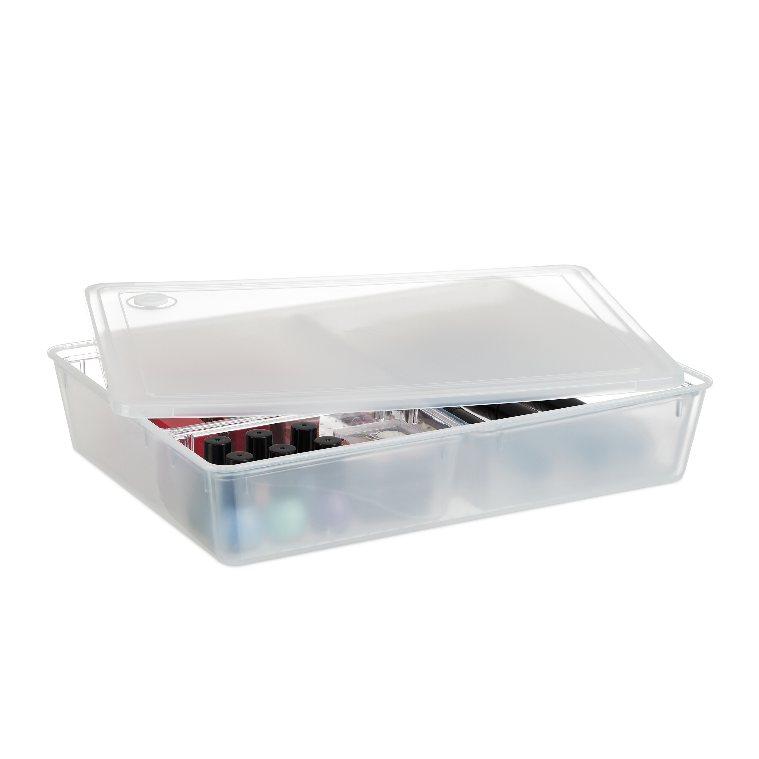 Image of Transparent Storage Box - (w)32 X (h)7 X (d)24.5 Cm