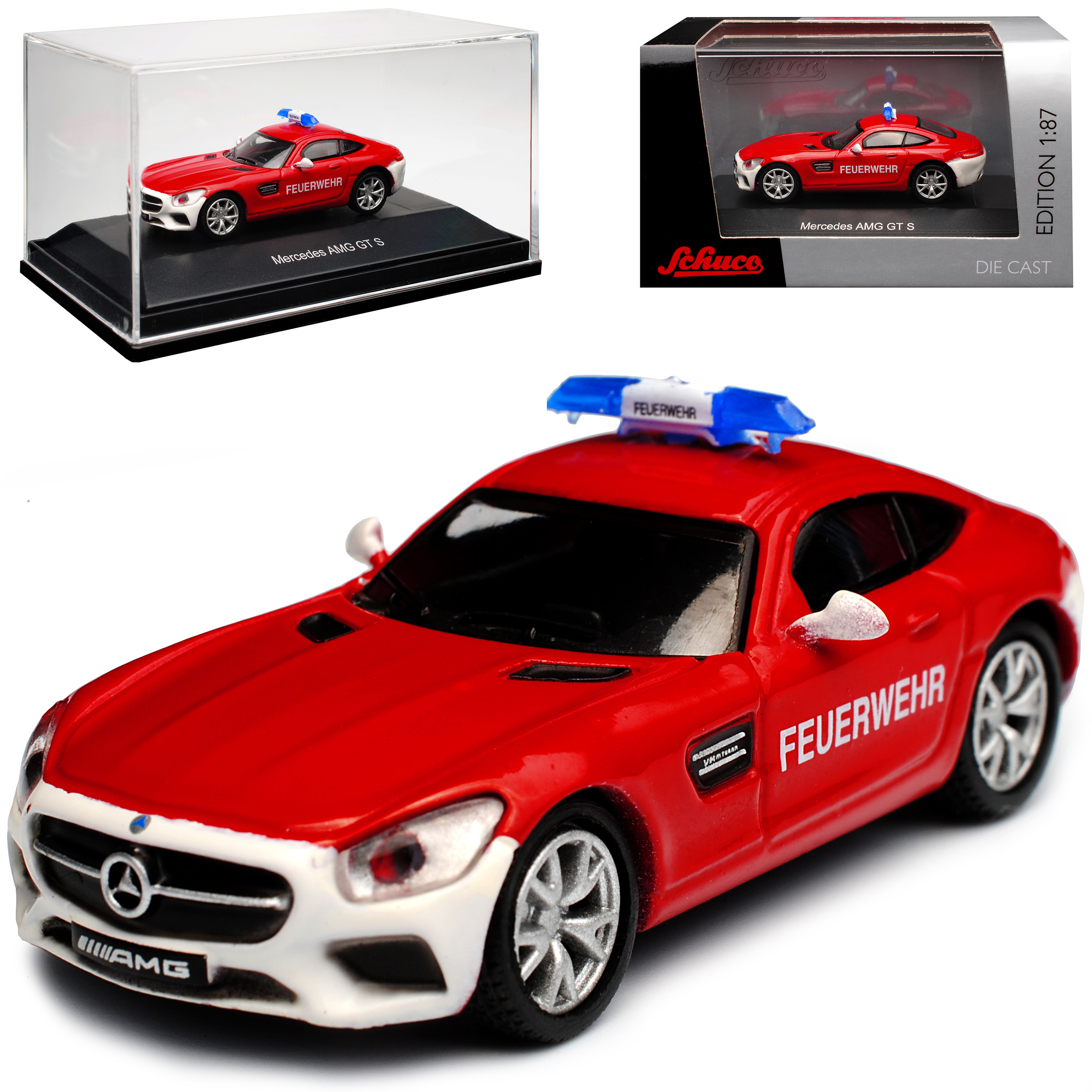 Image of Mercedes-benz Amg Gt S C190 Coupe From 2014 H0 1/87 Schuco Model Car