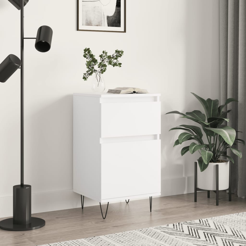 Image of Vidaxl Sideboard, Cabinet With Of Storage Space, Cabinet For Living Room, Sideboard, White Wood