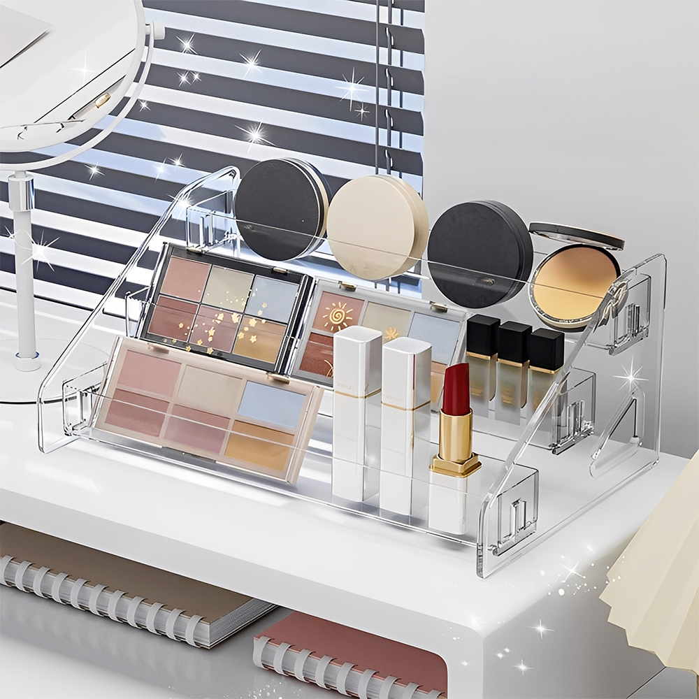 Plastic Multi-Layer Cosmetic Display Makeup Stand Rack