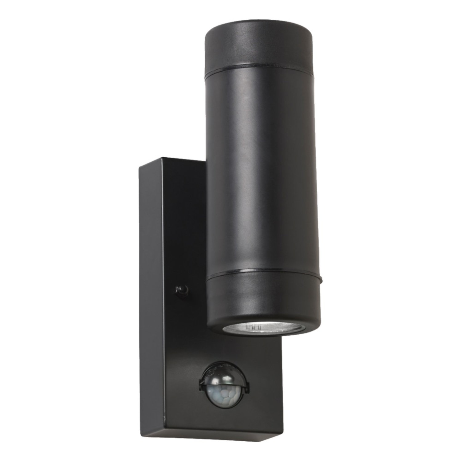 First Choice Lighting Gale Polypropylene Coastal PIR Motion Sensor Wall Light in Black