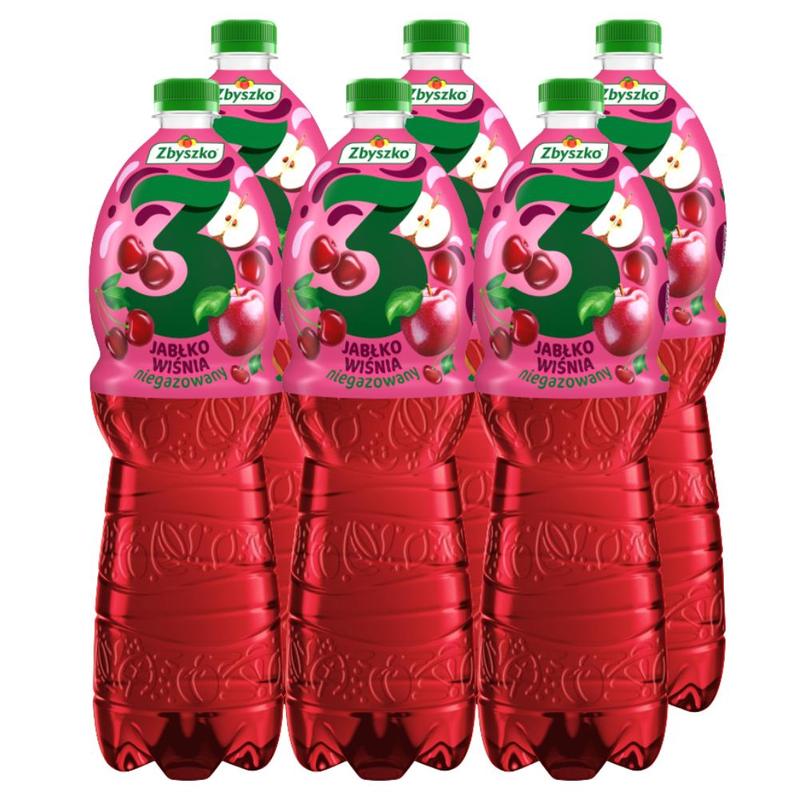 Image of Zbyszko 3 Non-carbonated Fruit Drink Cherry 1.75 L X 6 Pieces