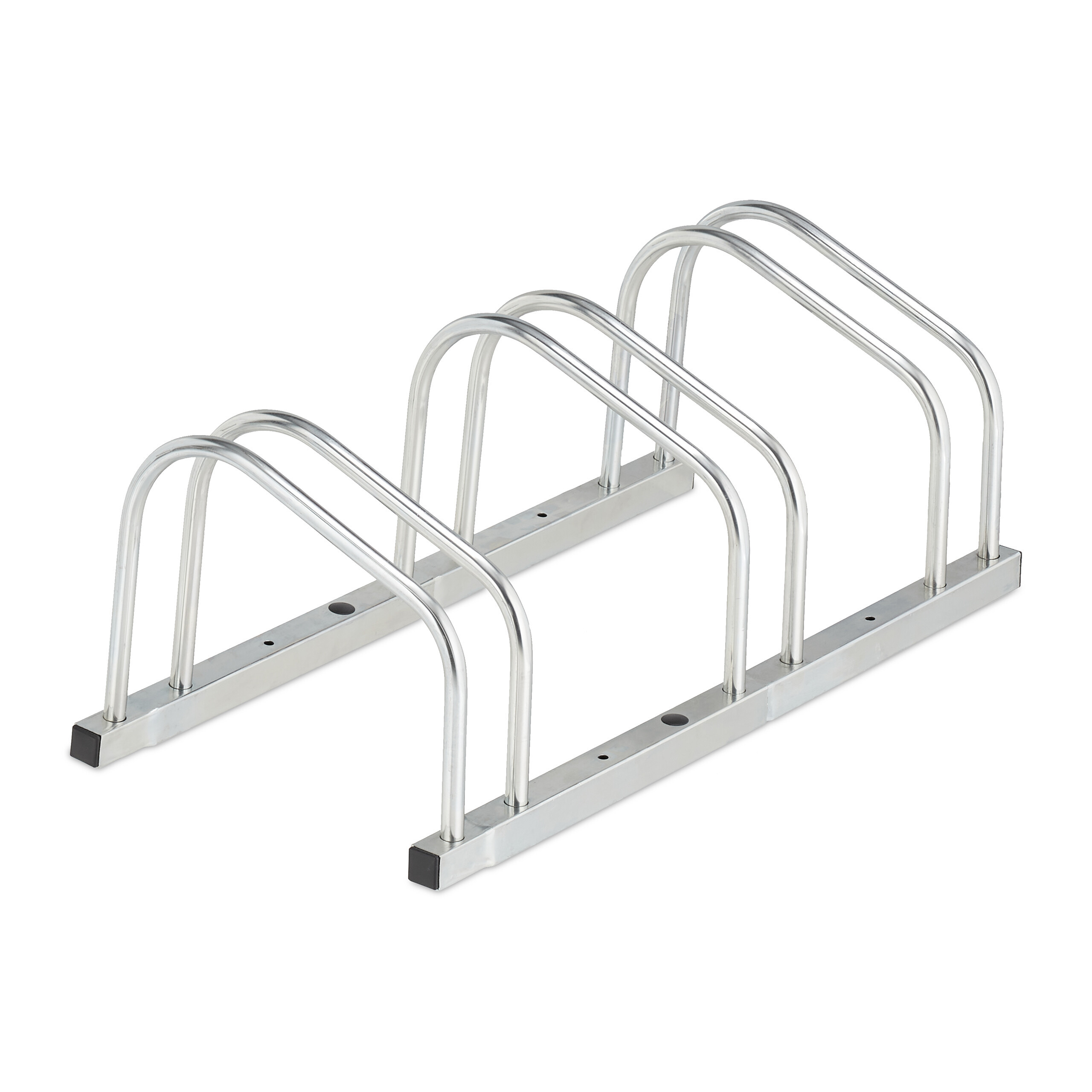 Bicycle Stands In Silvery - 3 Wheels