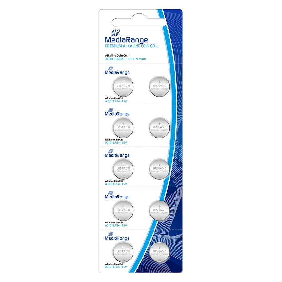 TEMU Alkaline Battery Mediarange Lr54 Ag10 1.5v - Mrbat112 - Pack Of 10pcs