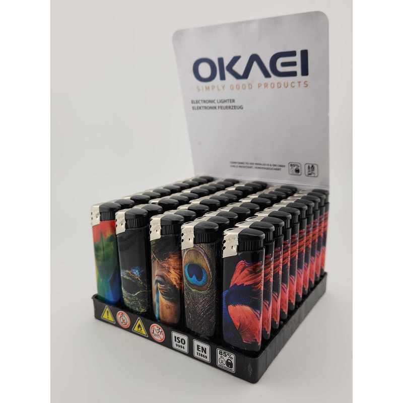 E-shop Okaei Feuerzeug Electronic Motiv Animal 50 Stück