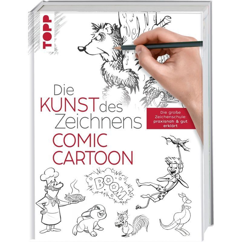 Image of The Art Of Drawing Comic Cartoon - Book - The Great Drawing School: Practical & Well Explained - Frechverlag - The Art Of Drawing - 192 Pages - German - 2020 - Frechverlag Gmbh - Ean 9783772447594
