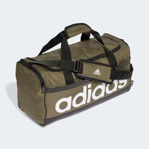 essentials linear duffel bag medium olive hr5350