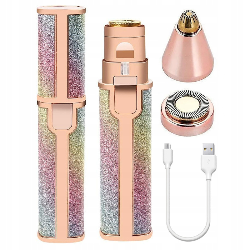 Savršeni Obrvi Precizni USB Trimer za Obrve i Lice – Kompaktan, USB Punjenje, Ugrađeno LED Svjetlo, Savršen za Putovanja