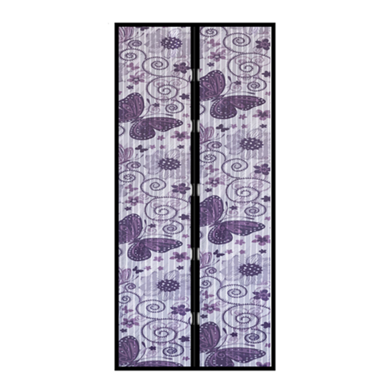Purple Net Curtain For Door 100x210 Cm
