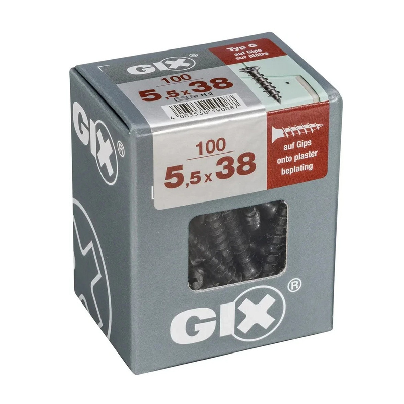 TEMU Vis à Plâtre SPAX GIX G pour Plaque de Plâtre sur Plaque de Plâtre 5,5x38 mm 100 Pièces