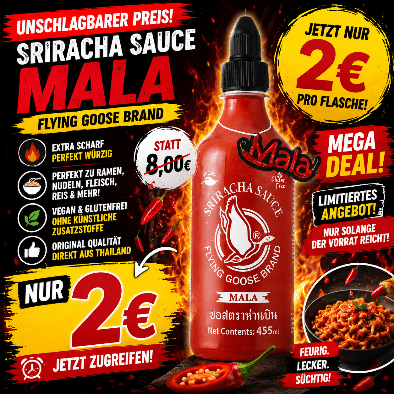 Sirecha Spicy Sauce 455ml