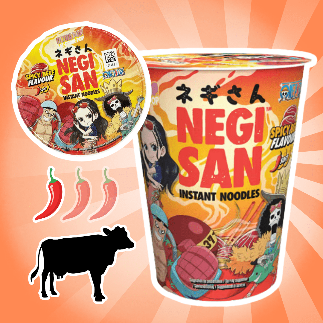 Image of 1x 1 Piece Negisan Instant Nudeln Spicy Beef Cup (65g)