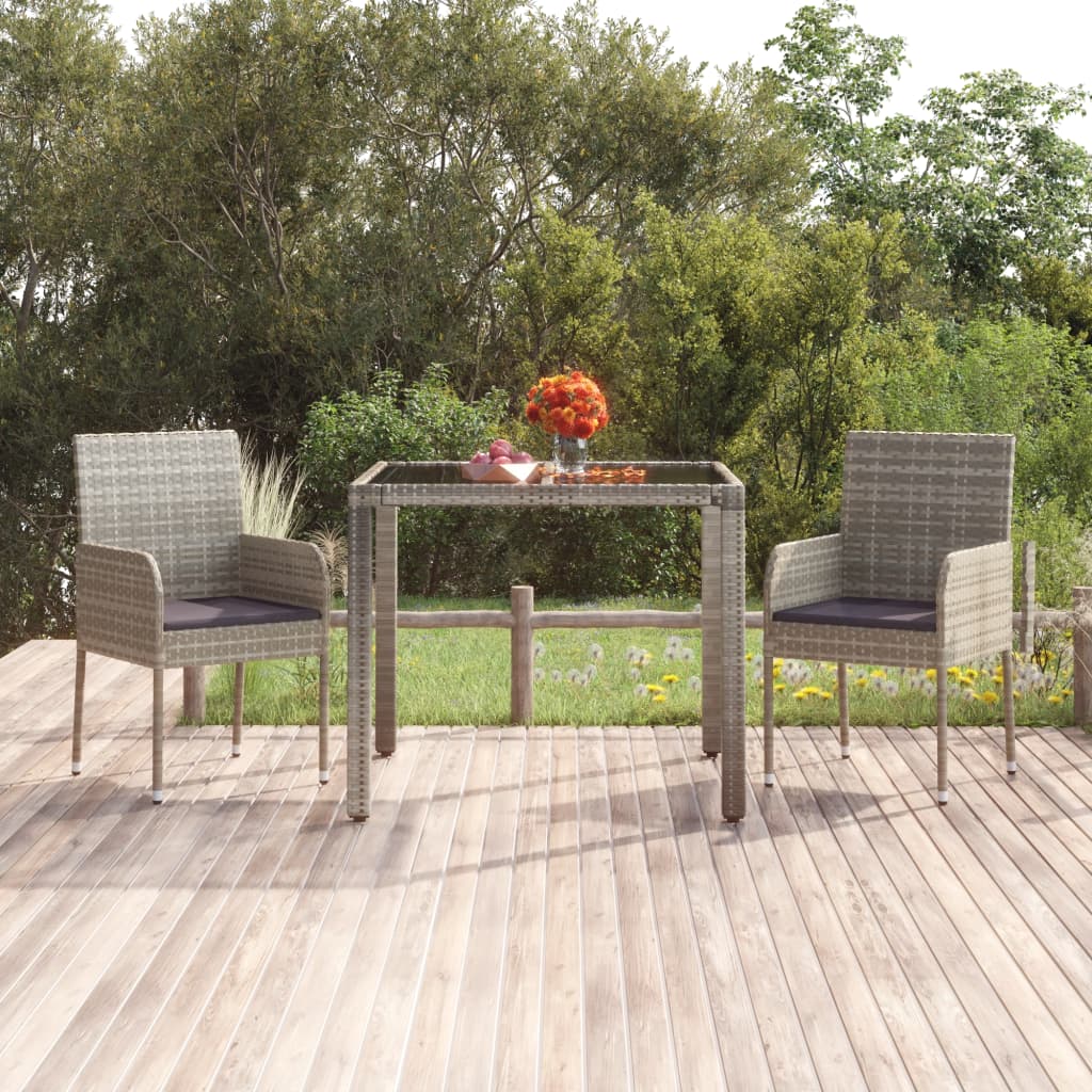 Image of Garden Chair With Cushion Terrace Chair Garden Armchair Dining Chair Poly Rattan