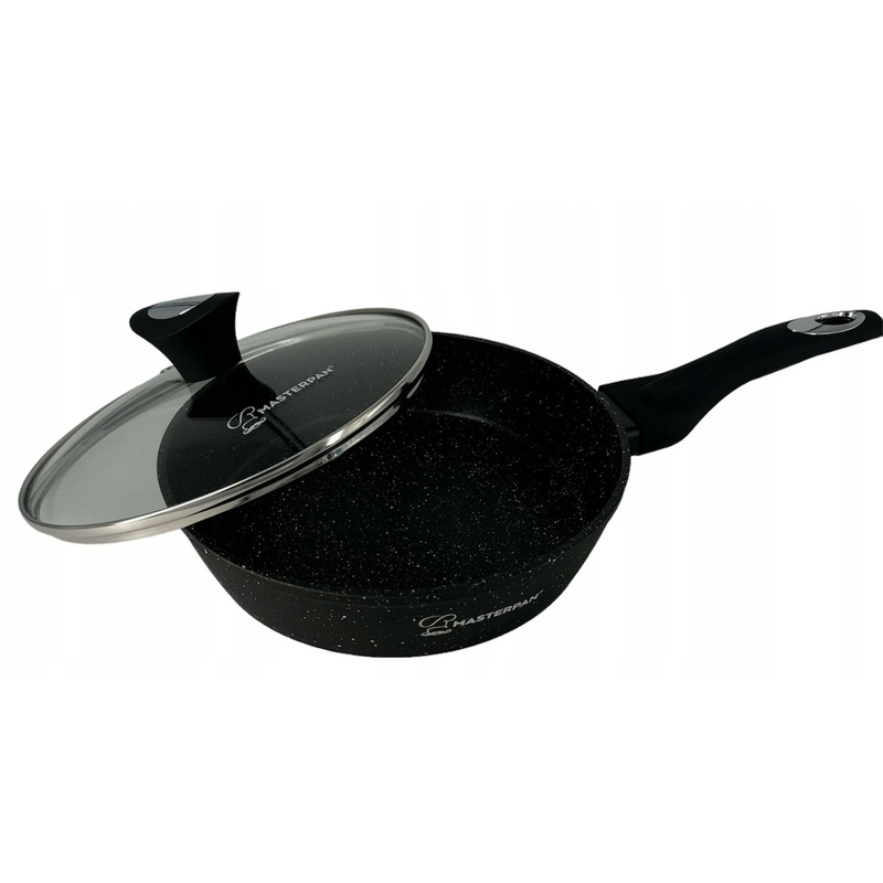 High Granite Frying Pan 22 Cm With Lid / Induction And Gas Compatible Pan