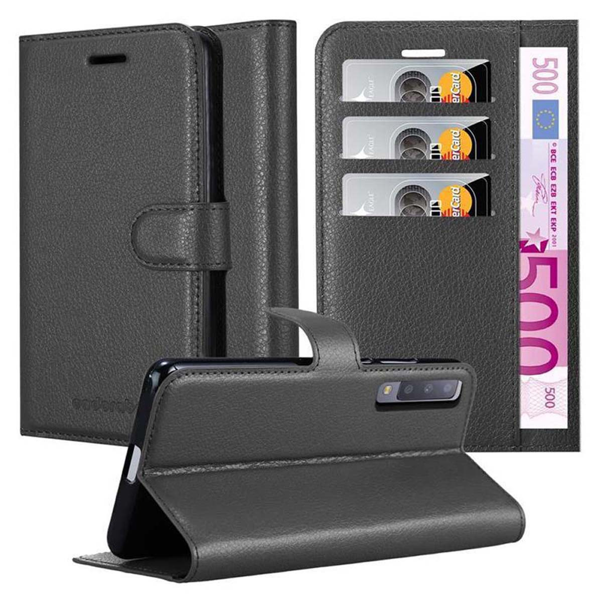 Suitable For Galaxy A7 2018 Case Protective Case With Magnetic Closure, Stand Function And Card Slot Flip Case Cover Etui Phone Case Book Bag