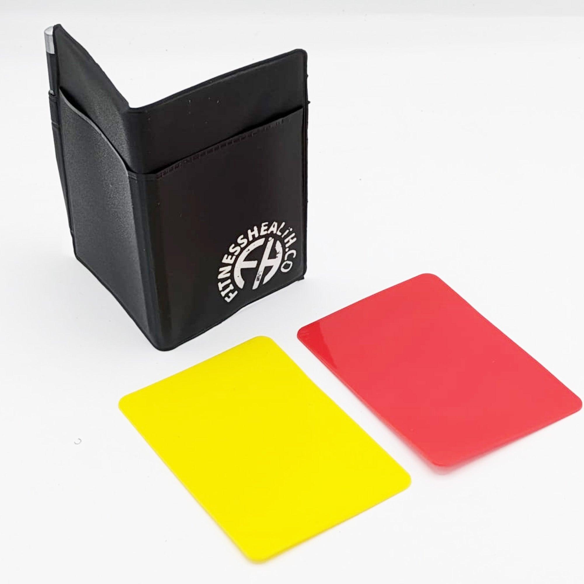 Football Referee Cards Red + Yellow Wallet: retailer-supplied image