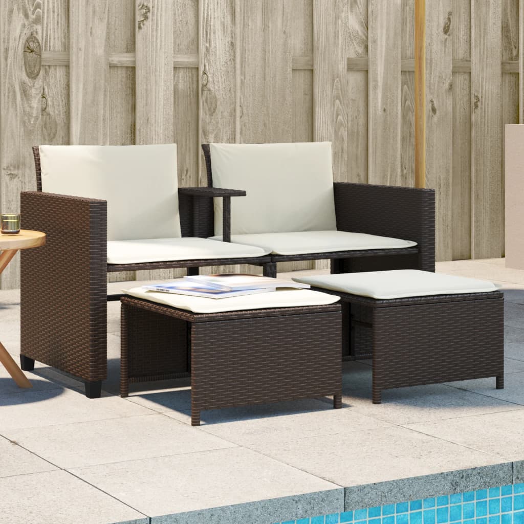 Image of Vidaxl Garden Sofa, Garden Chairs, Outdoor Armchairs, Patio Sofa, Outdoor Furniture, Terrace Furniture