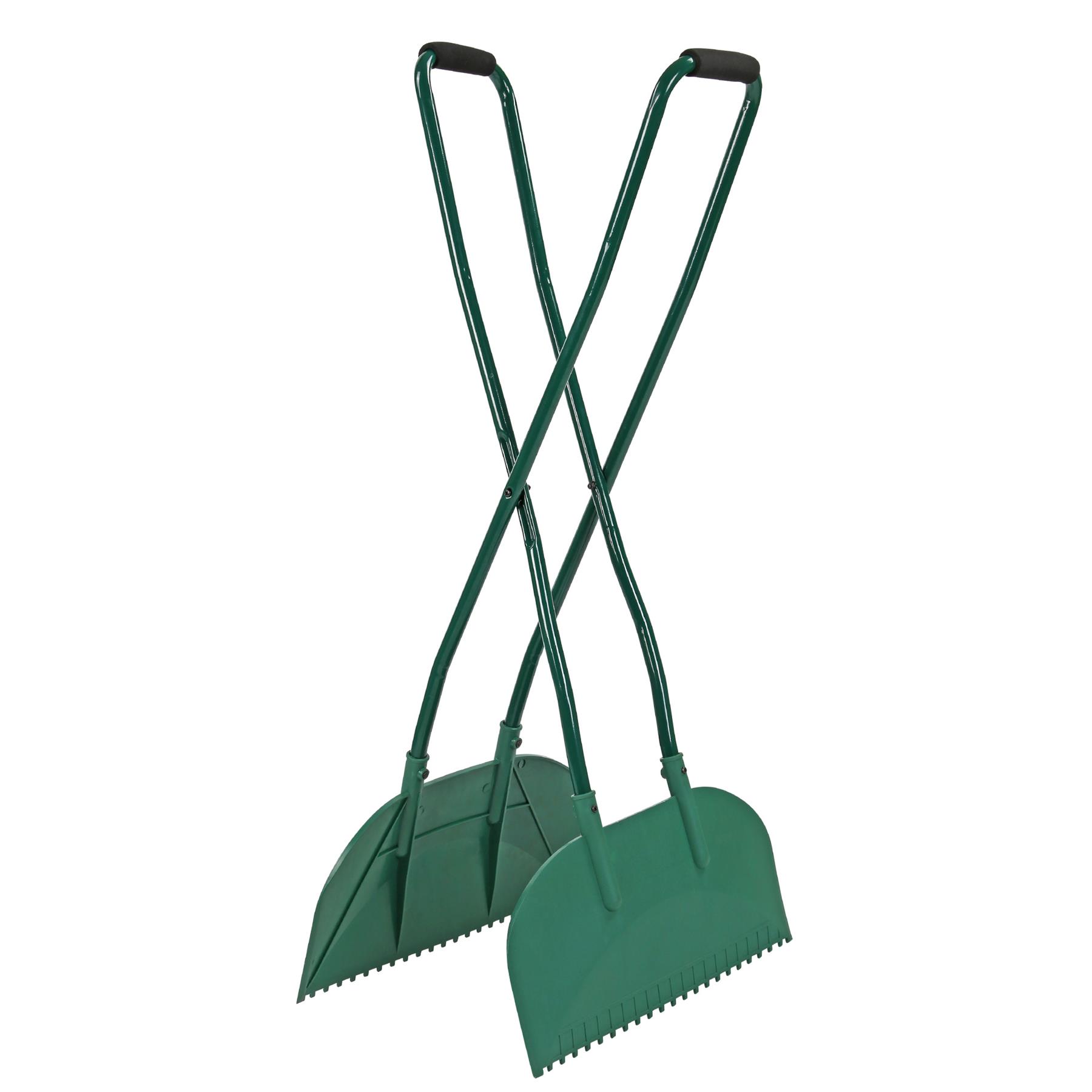 TEMU Long Handled Leaf Grabber, Heavy Duty Garden Tool For Leaves And Grass , Easy Pickup Leaf Collector For Lawn Care, Durable Leaf Picker For