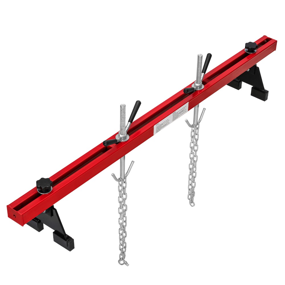 Image of 500kg Motor Bridge 730-1480mm Fender Engine Lift Motor Holder Steel Construction Engine Bridge Fender Transmission Lift & Hold Safety Red
