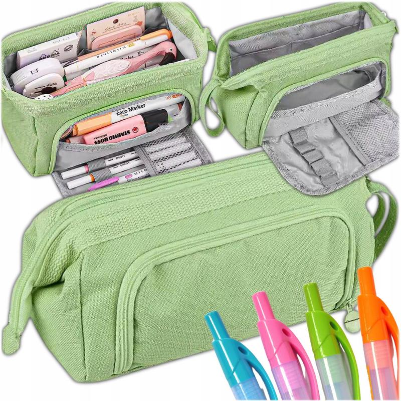 School Pencil Case With Handle For Boy And Girl Big