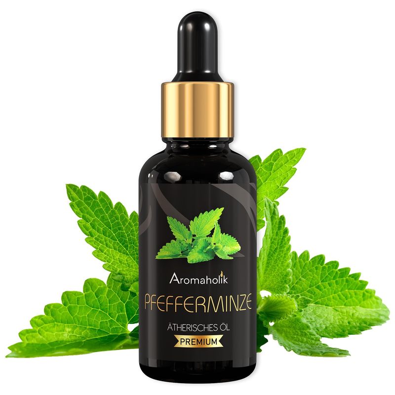 E-shop Pfefferminzöl - Ätherische Öle für Diffuser & Diffuser - Zertifiziertes ätherisches Öl aus Indien - Peppermint Essential Oils 30ml für Sauna &