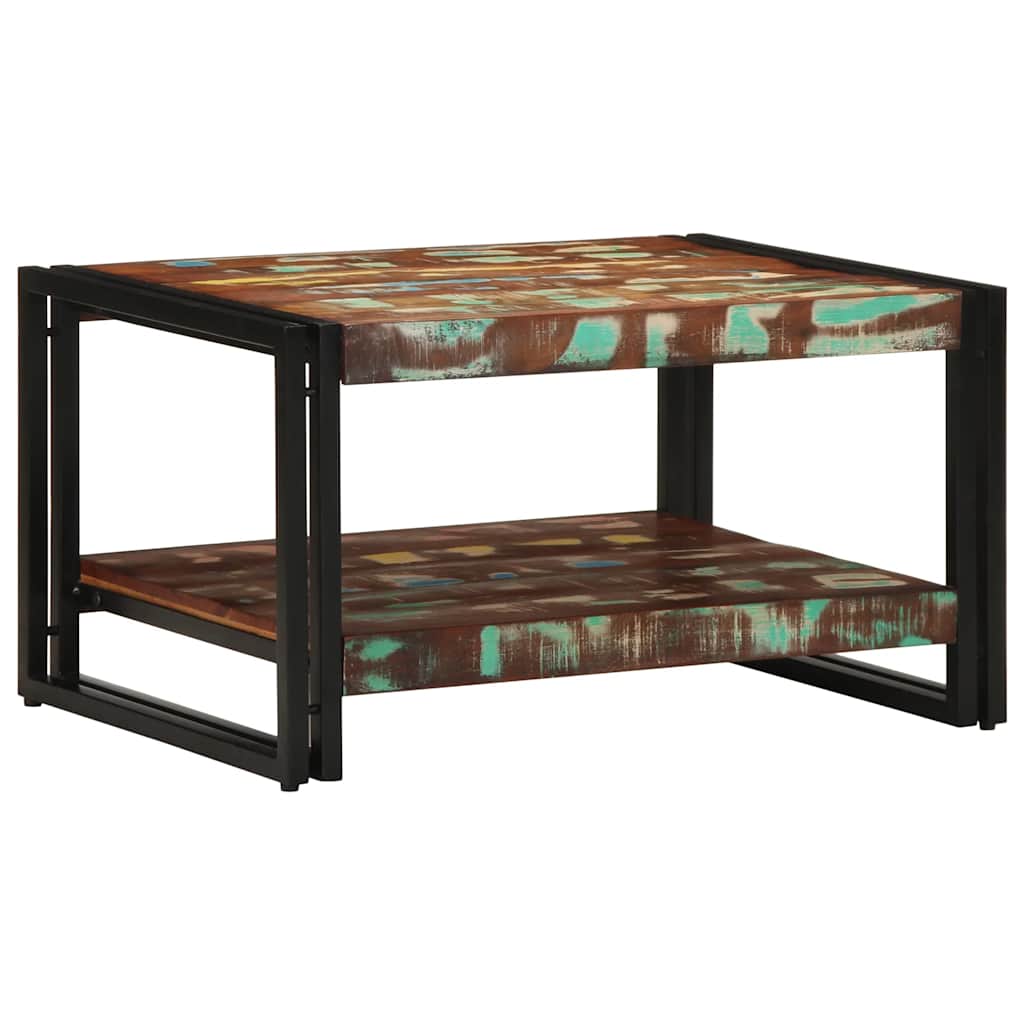 Vidaxl Coffee Table Multicolored 70x50x38 Cm Solid Wood