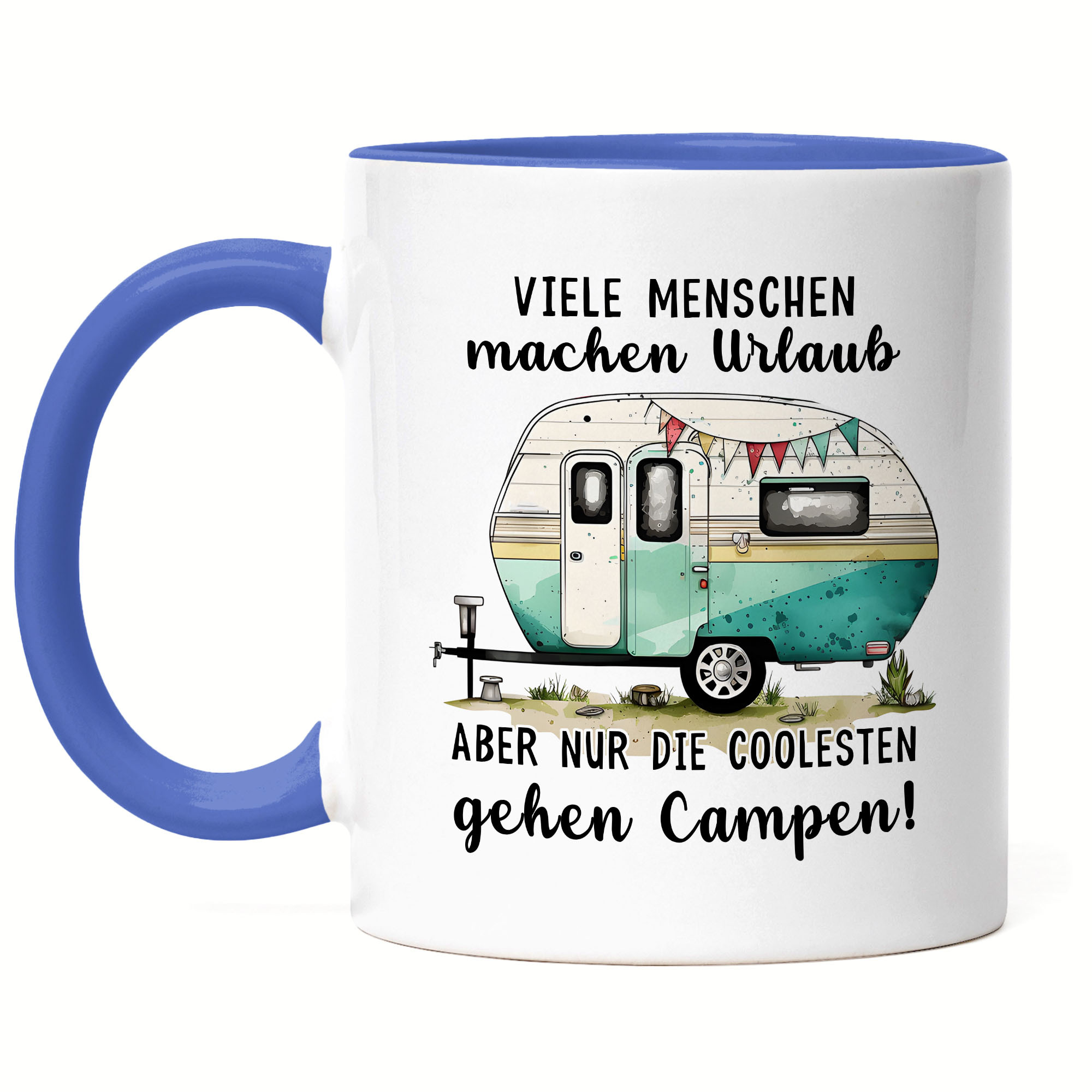 Only The Coolest Pink Camping Trailer Retiree Campsite - Coffee Cup, Coffee Mug