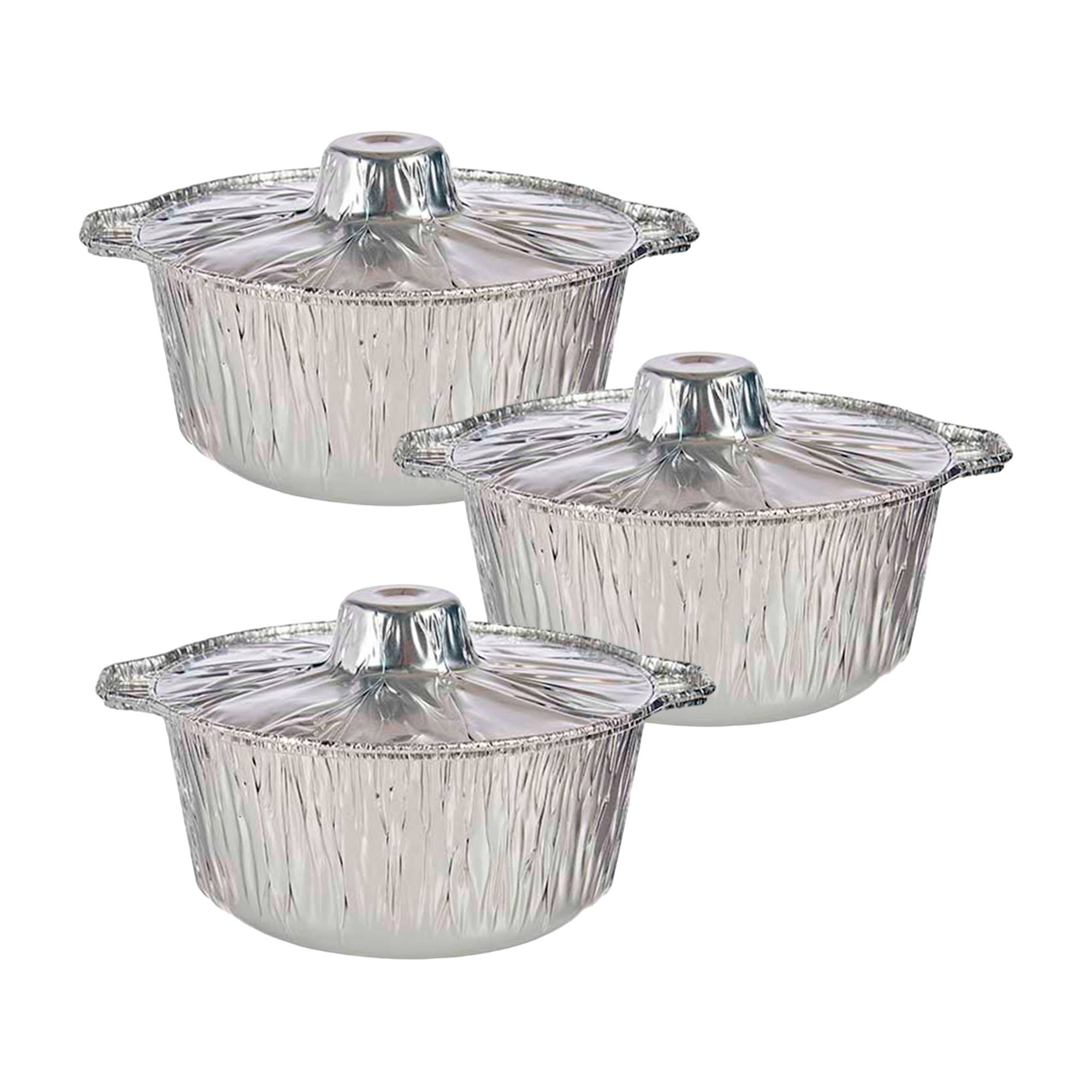 Image of Kinvara Collection 3-piece Aluminum Pot Set With Small Lid