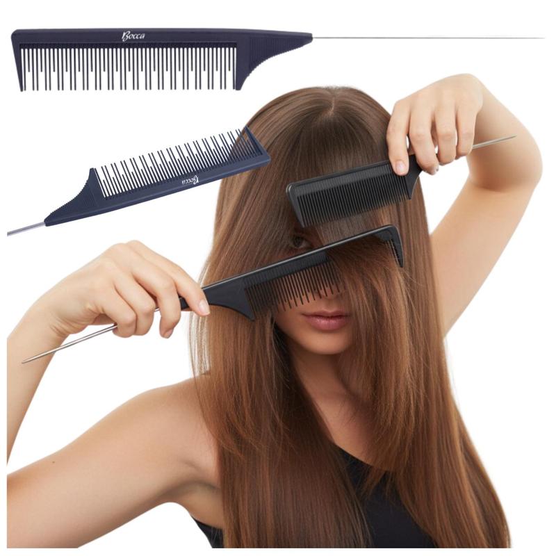 Image of Carbon Comb For Teasing With Cm Ionizing Heat-resistant Up To 230°c For Hair Styling