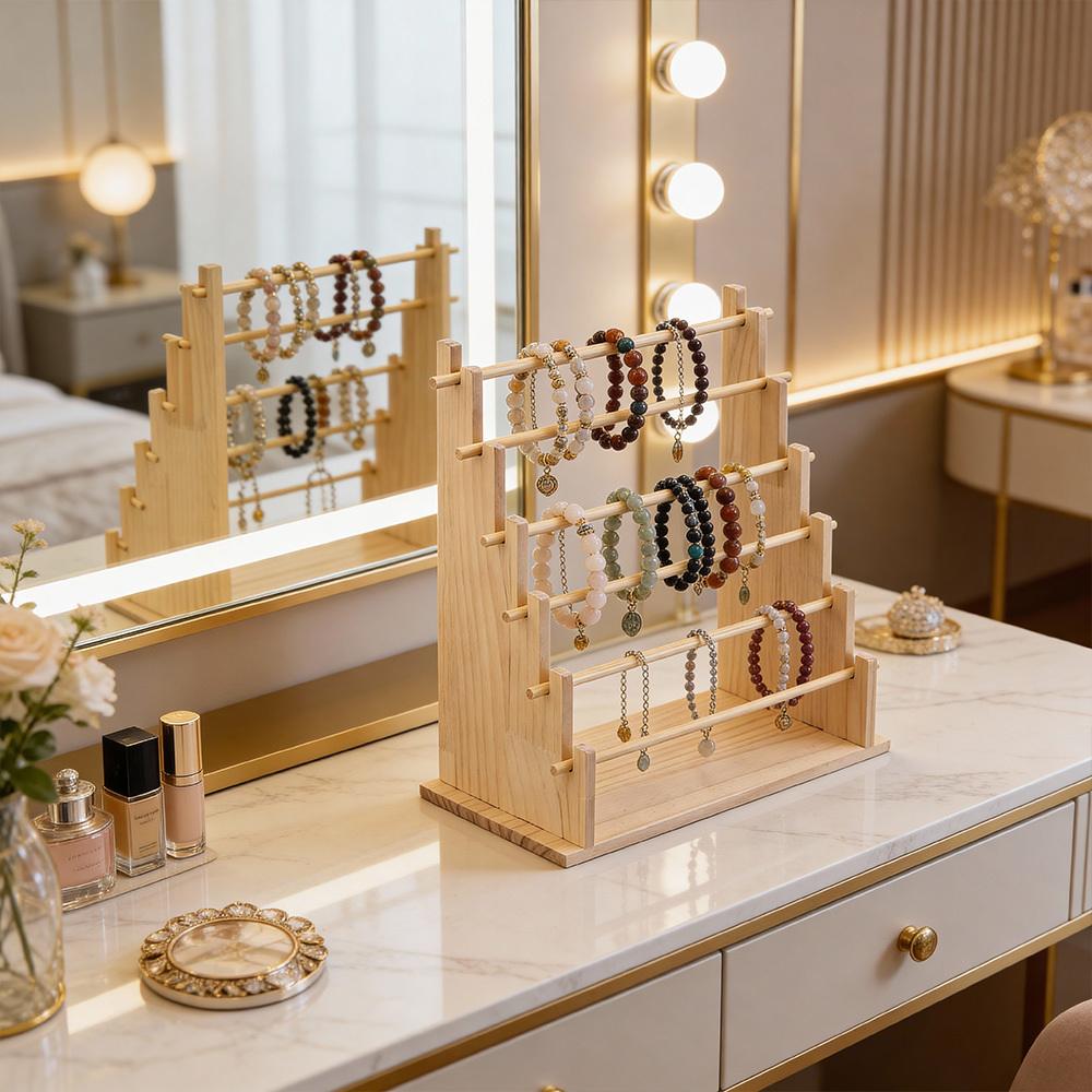 Jewelry Organizers Rack for Rings & Necklaces, Multi-Tier Storage