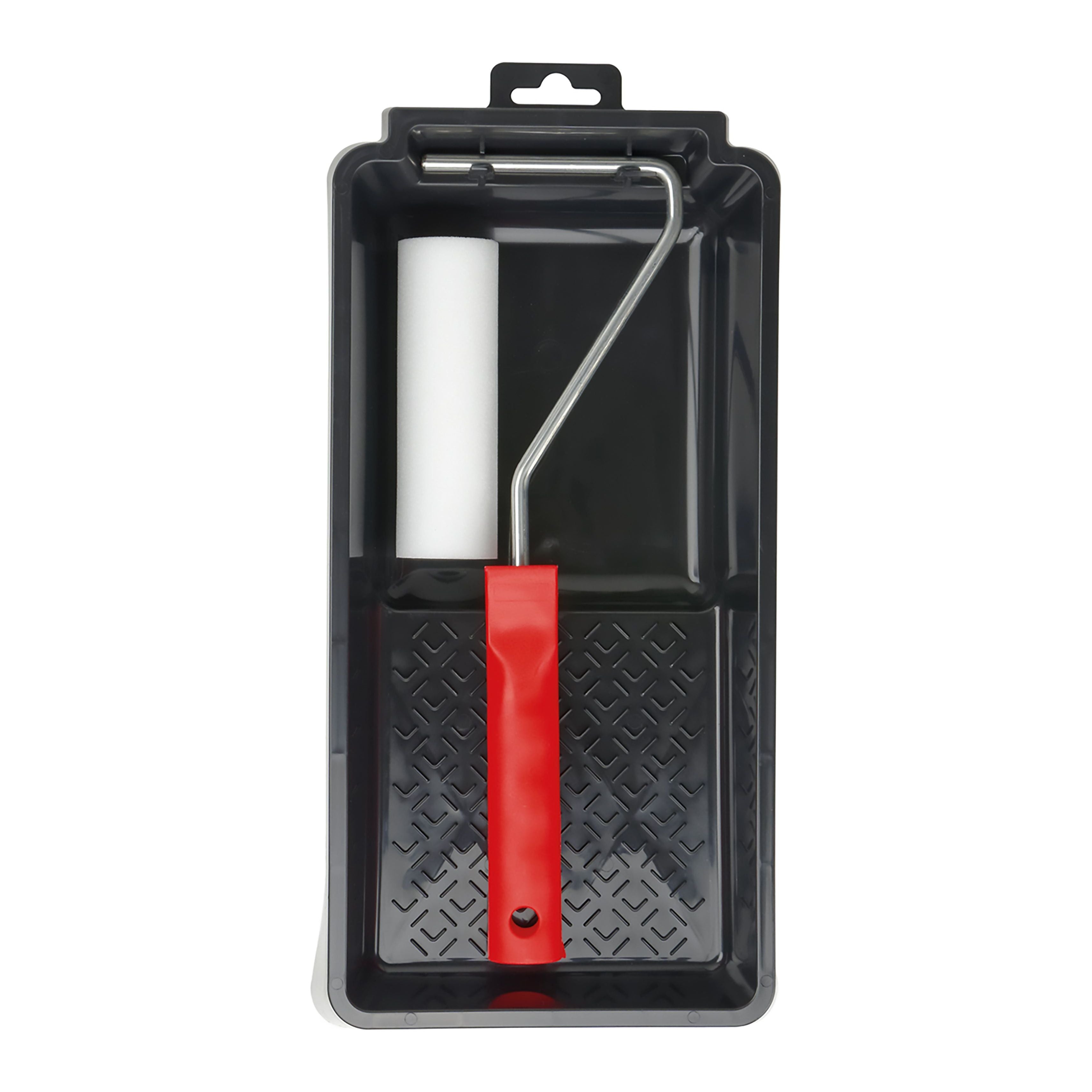 Image of Pile Paint Roller Set, 3-piece – Paint Roller Kit With Paint Tray For Painting, Painting Set For Doors, Tiles & Wood, Paint Application For Large Surfaces