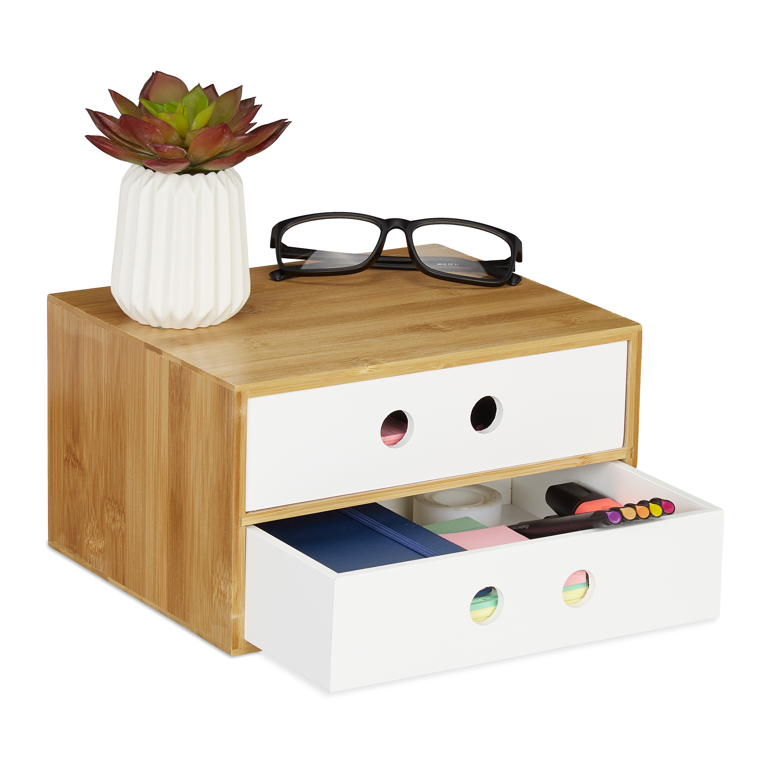 White Desk Organizer