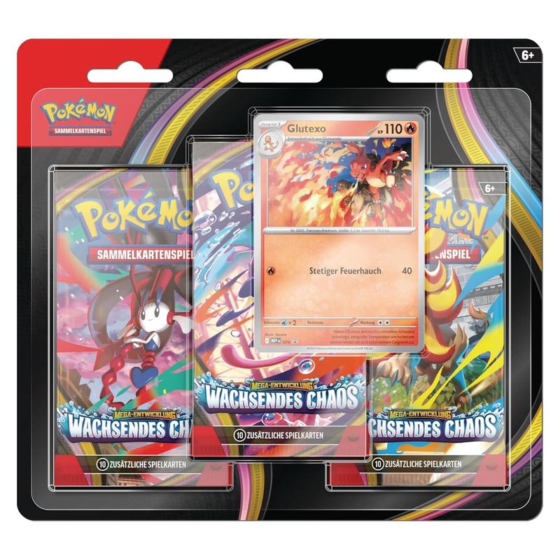 Mega Evolution - Growing : 3-pack Blister (de)