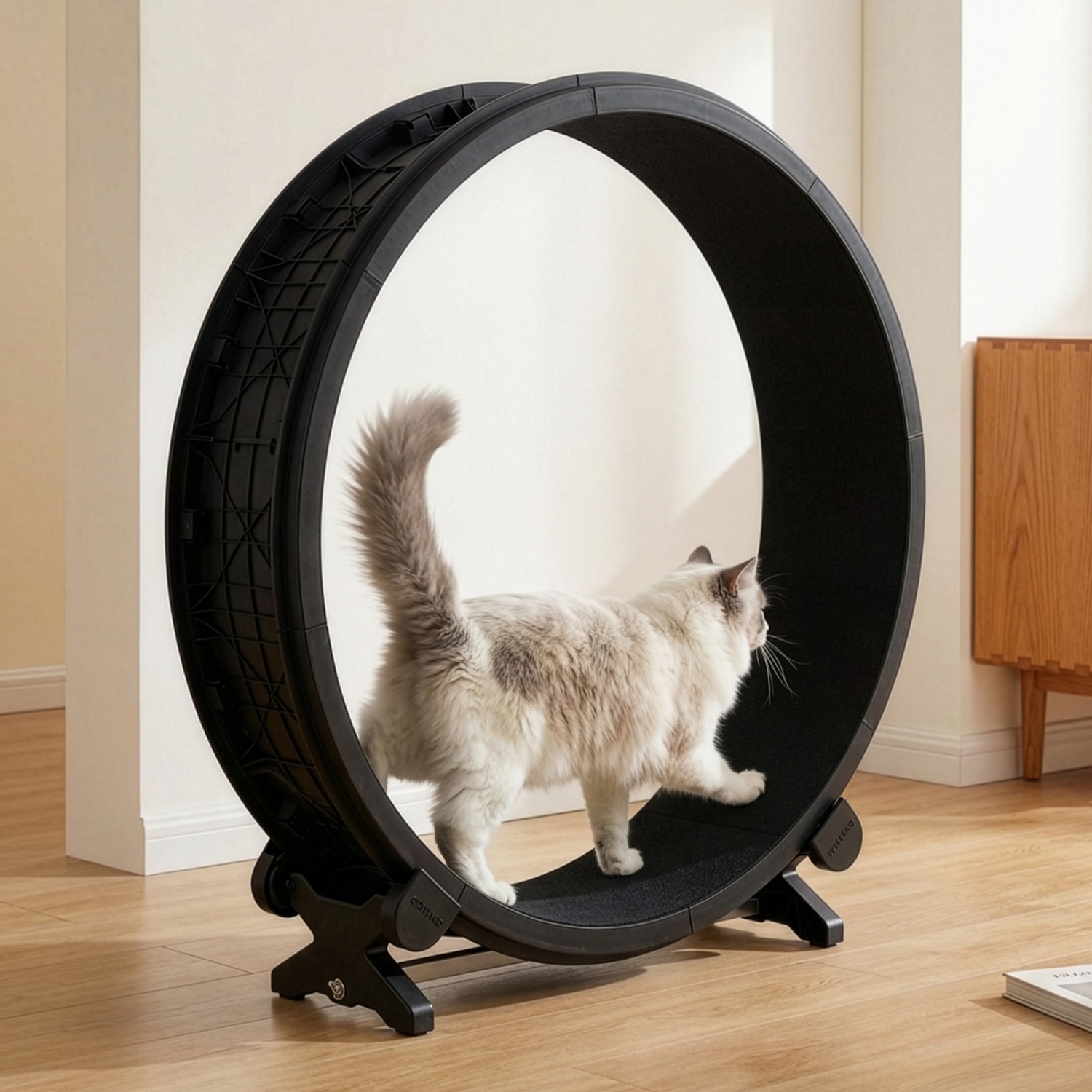 Large Cat Exercise Wheel, Indoor Pet Running Wheel