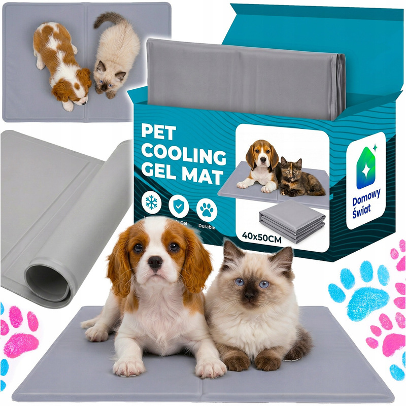 TEMU Cooling Mat for 40 × 50 Cm with Gel Filling Activated Pressure, Two-Section Cooling Bed with Polyester PVC And Sponge, Water-Resistant Surface