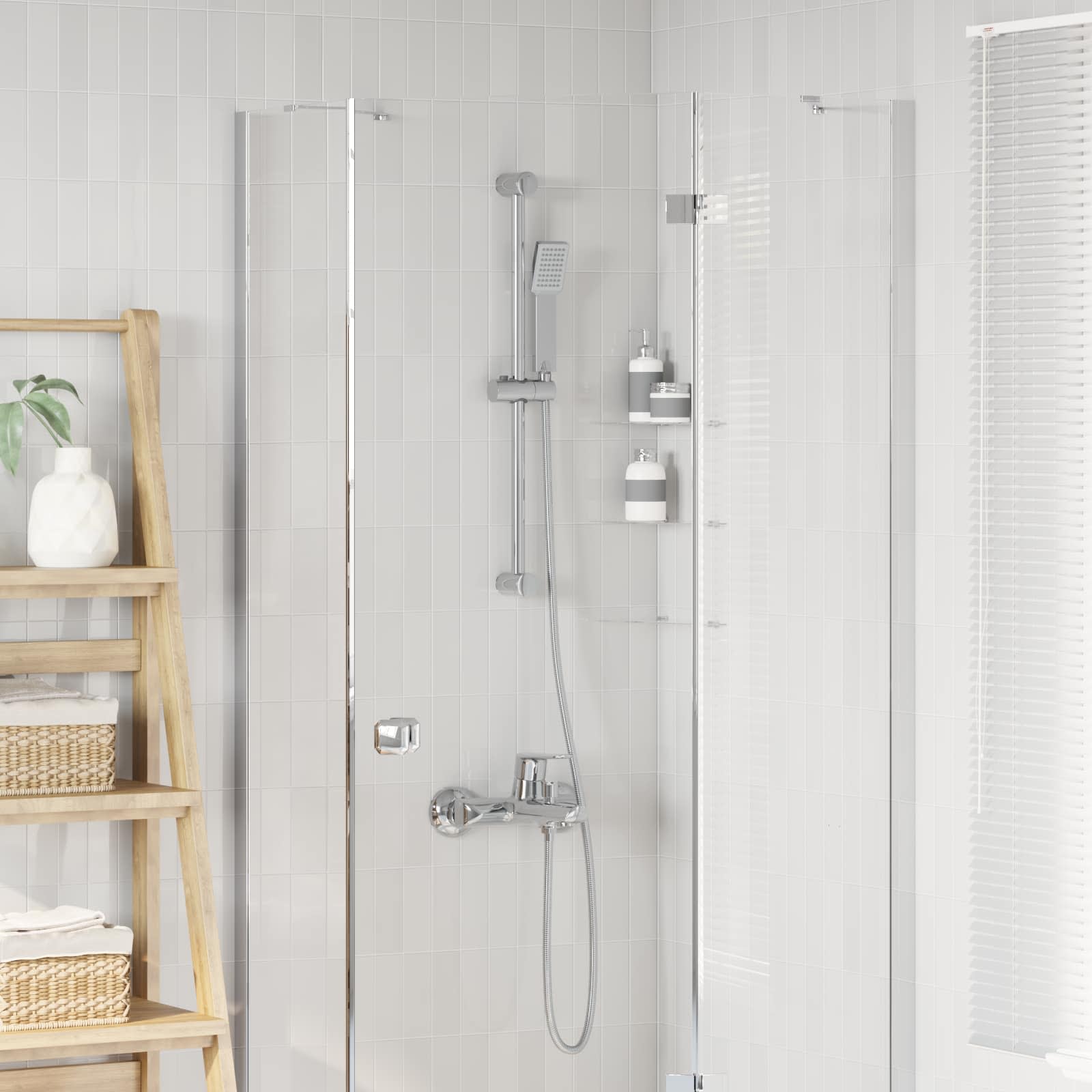 Ashbury Shower System Set with Chrome Finish