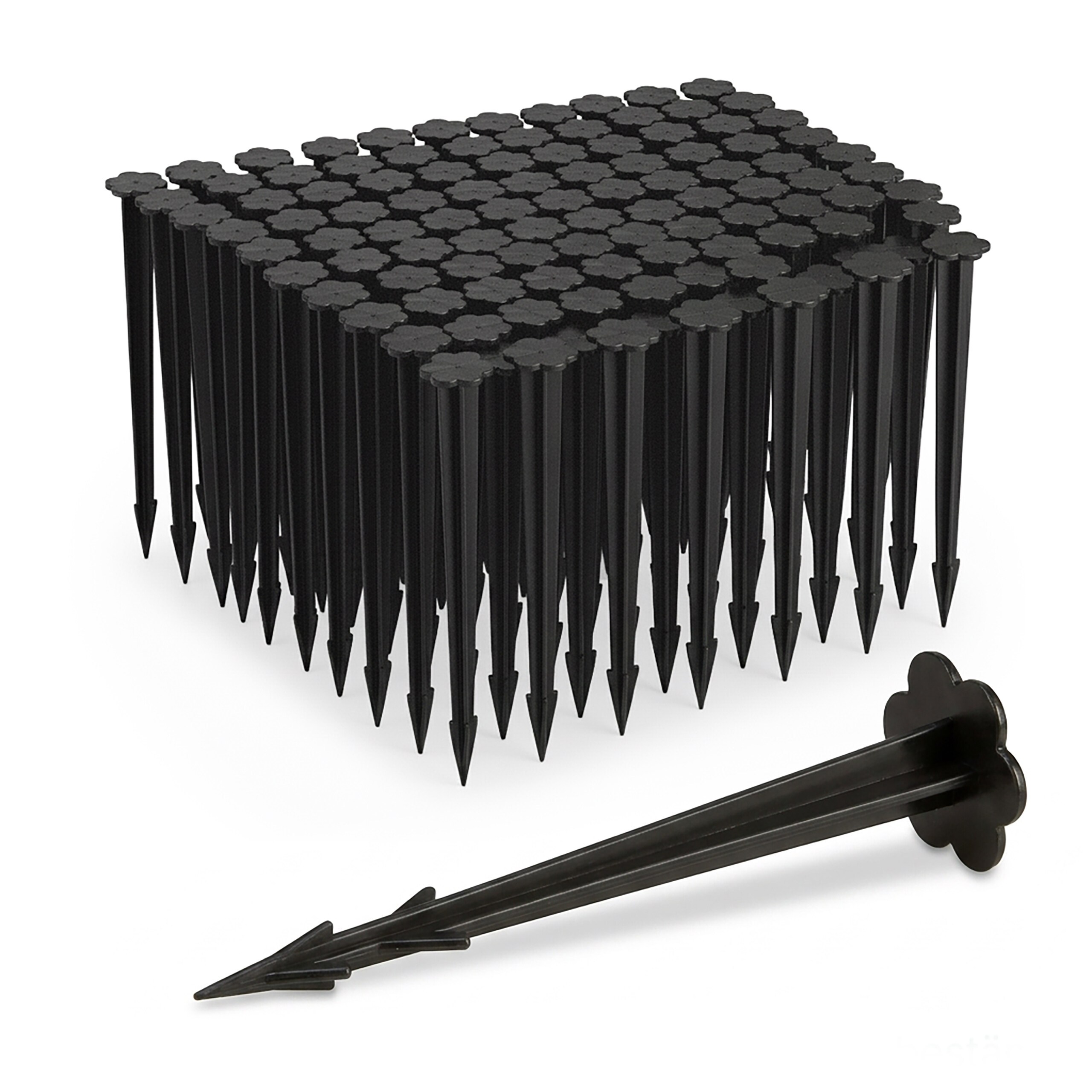 100x Ground Stakes In Black