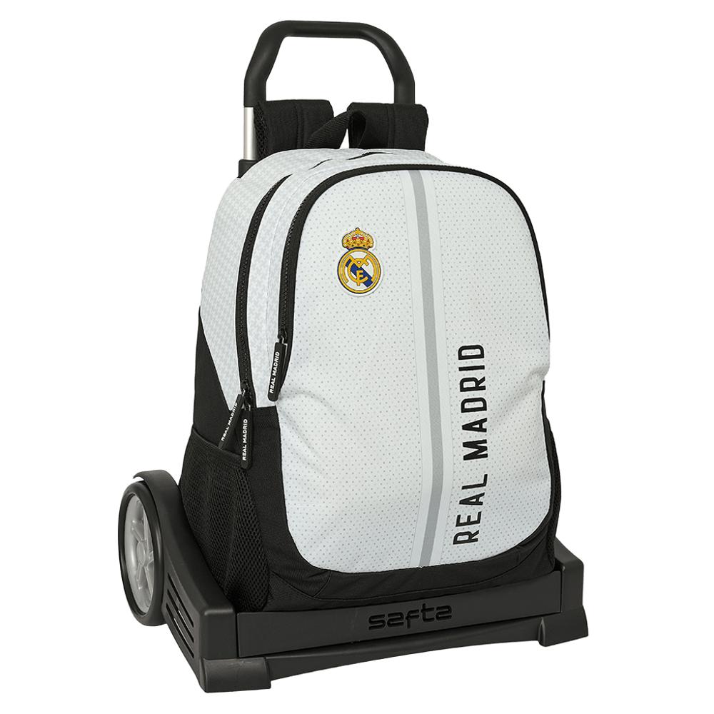 TEMU Mochila Real Madrid con Carro Evolution 1ª Equipación – Edición Oficial SuperMochilas ( Resistencia)