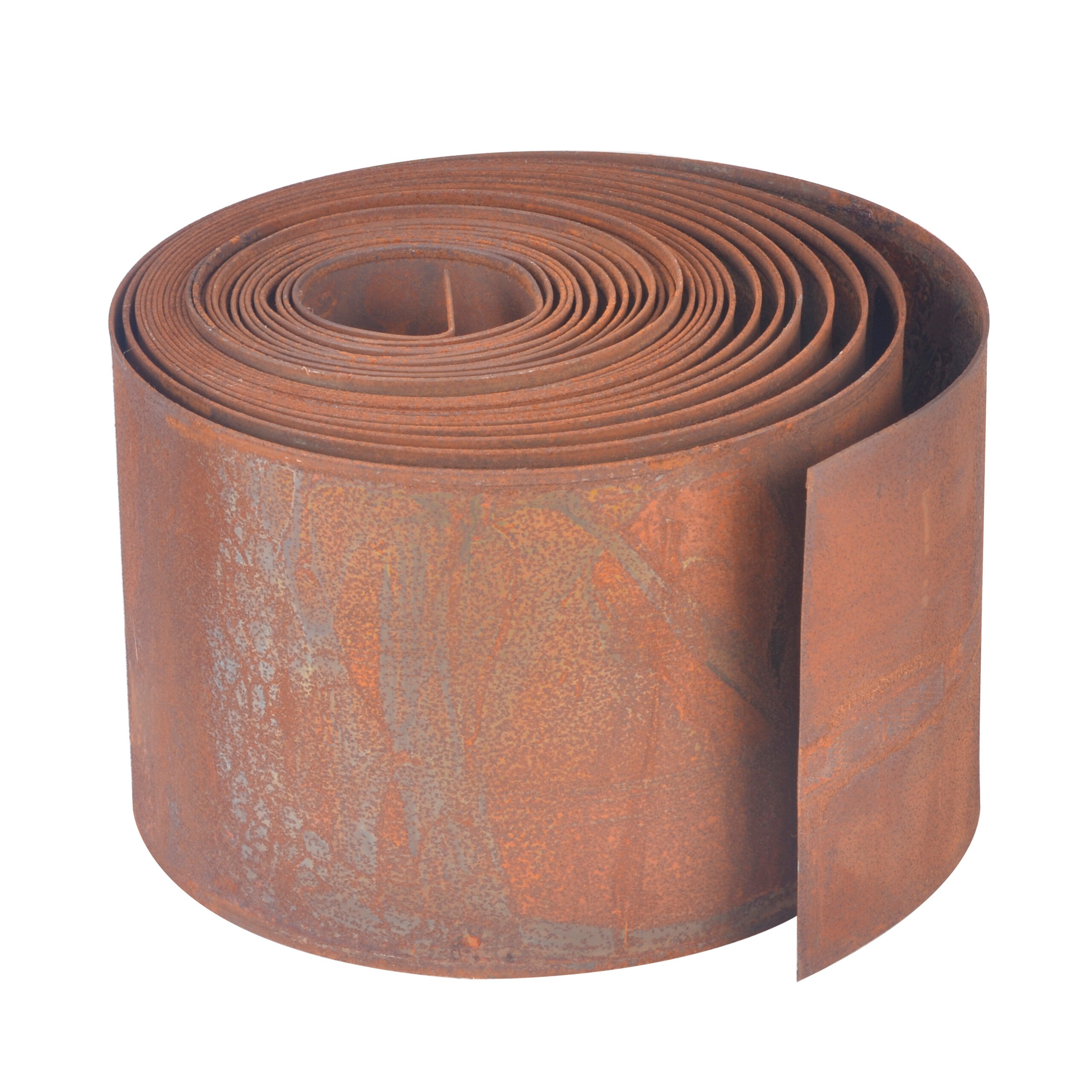 Image of Lawn Edging Rostoptik, 10 M X , Steel, Brown, 0.5 Mm Material Thickness, Flexible And Weather-resistant, For Beds, Lawns And , Bed Edging, Bed Border, Garden Edging, Relaxdays.